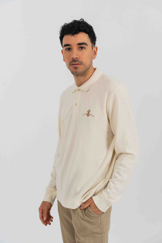 Polo 100% algodón orgánico fit - Natural