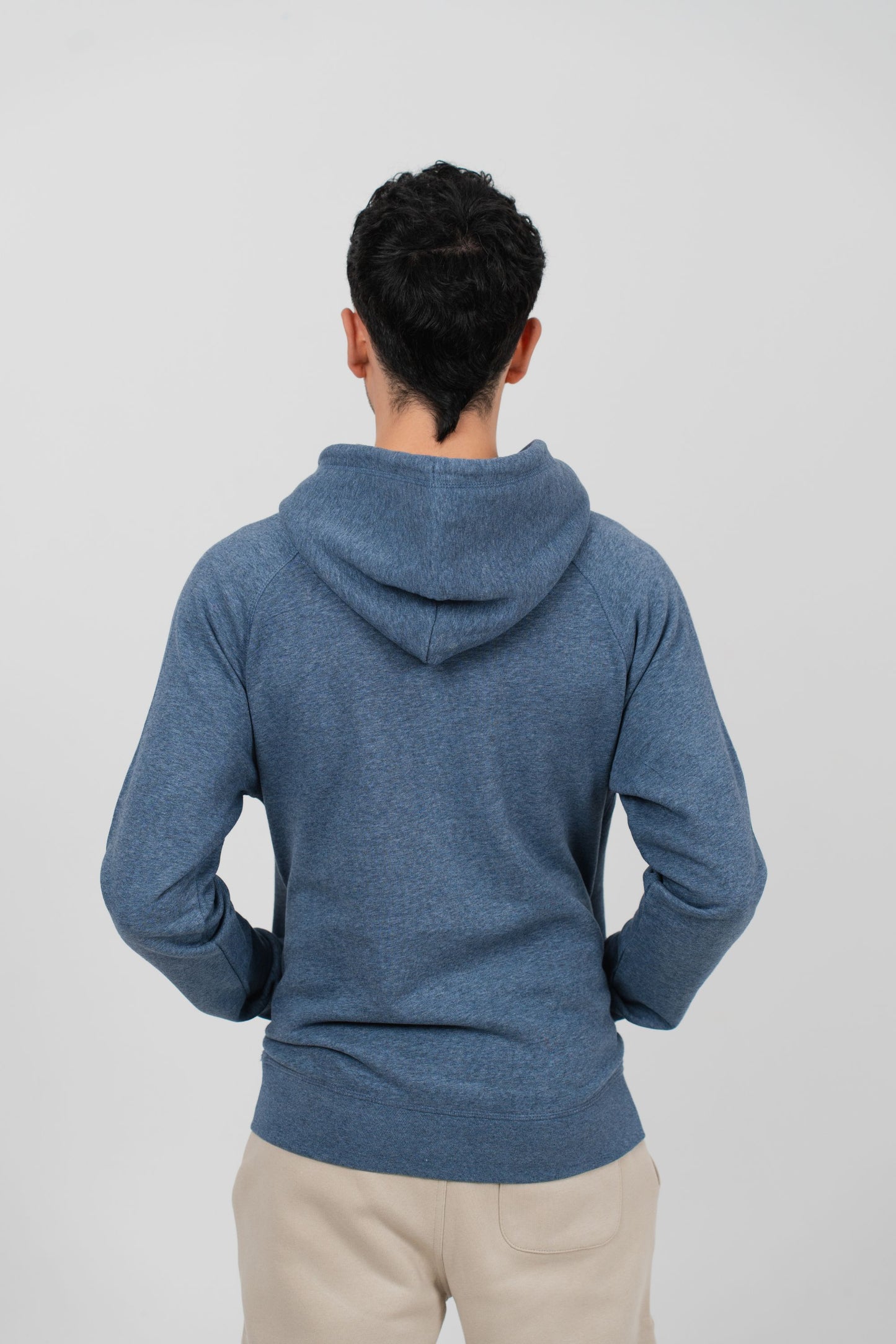 Regular fit hoodie - Heather Blue