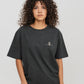 Oversized 100% organic cotton T-shirt - Dark Grey Heather