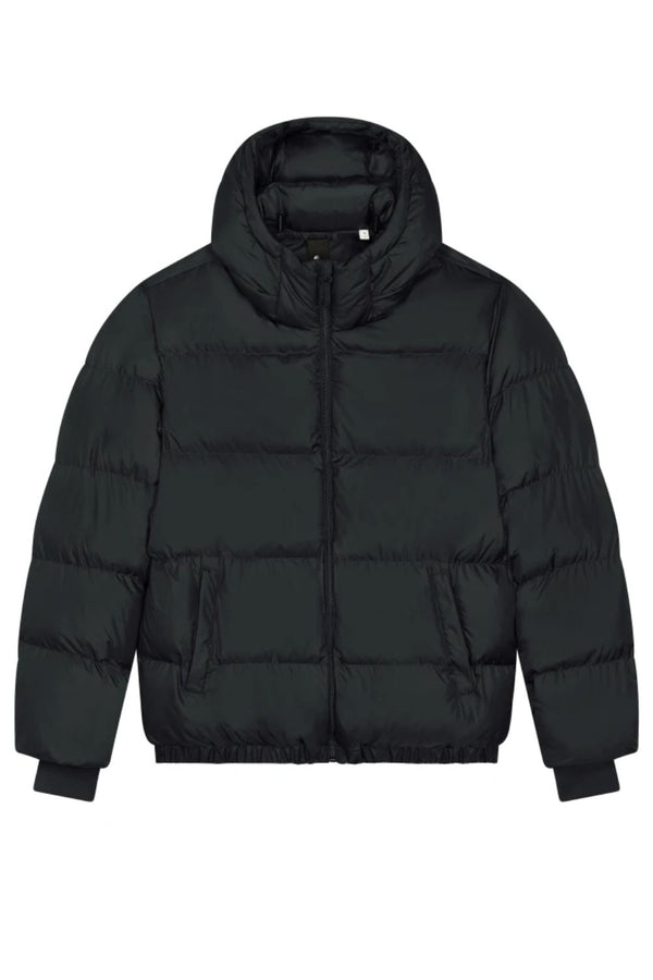 Anorak acolchado materiales reciclados - Negro