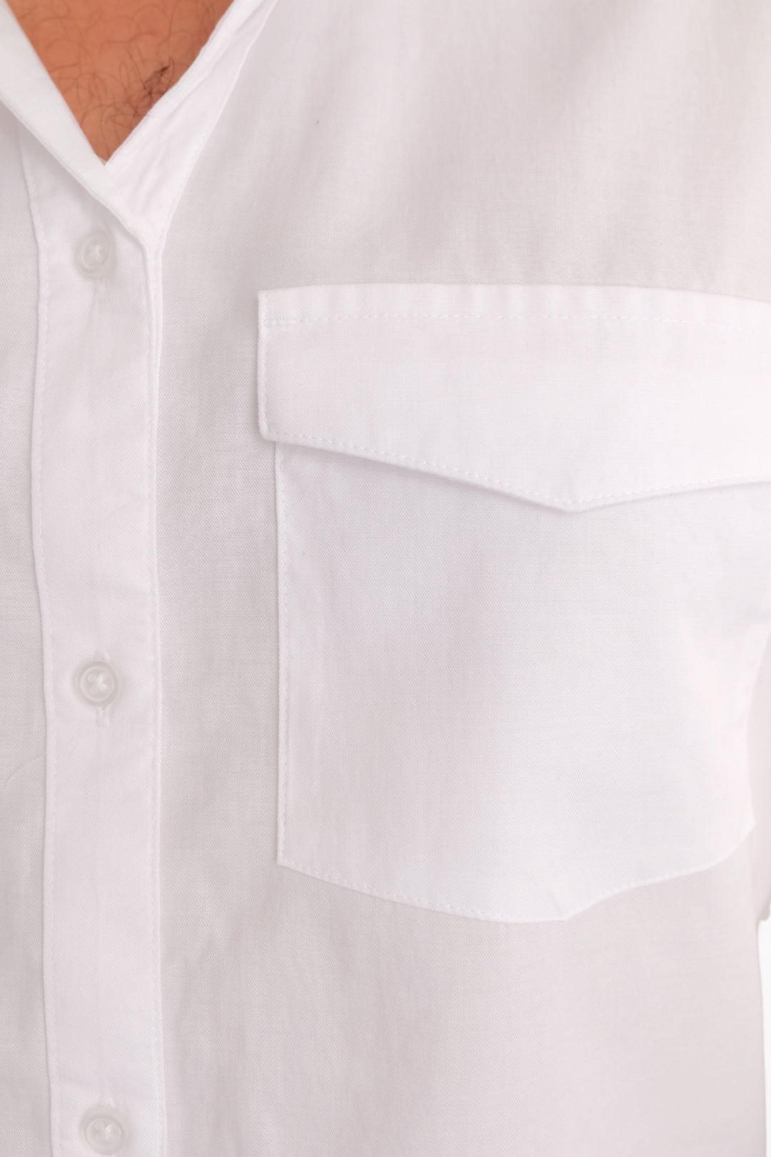 Camisa Tencel y algodón orgánico - Blanco