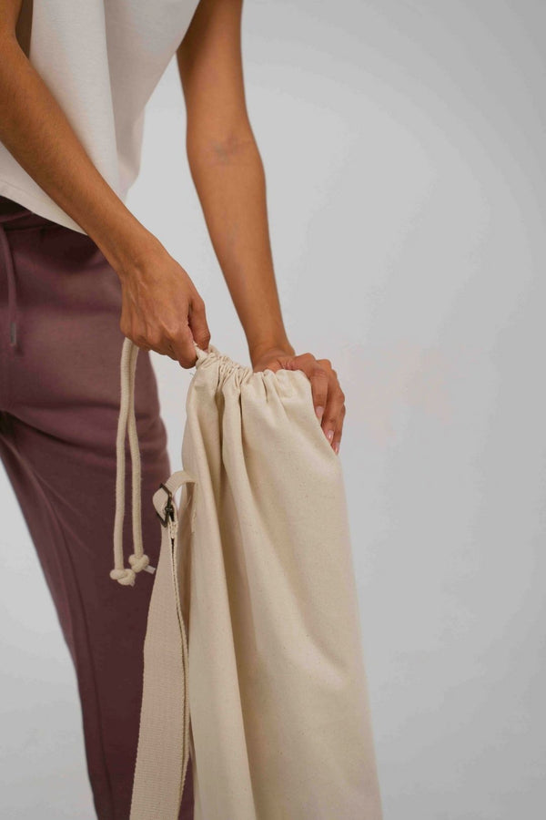 Bolsa de yoga con bolsillo oculto - Natural