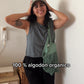 Loose organic cotton shorts - Black