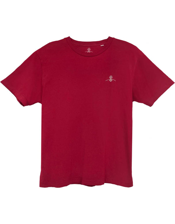 T-shirt oversize 100% coton biologique - Bordeaux