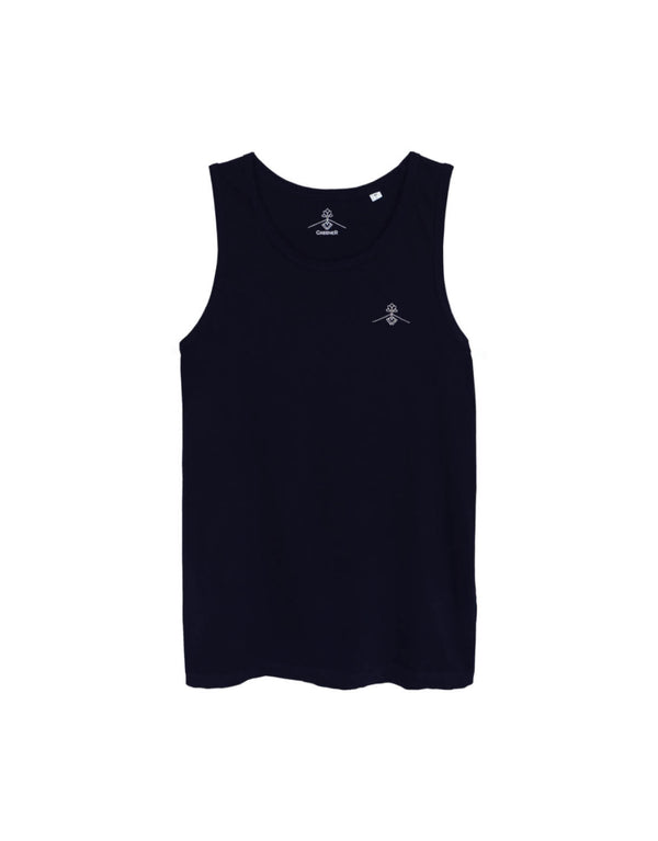Camiseta tirantes orgánica - Azul Marino