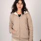 Chaqueta sherpa capucha - Nuez Jaspeado