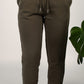 Pantalón jogger algodón orgánico - Verde Tostado