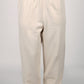 Oversized organic cotton joggers - Cream