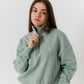 Sudadera cuello cremallera 100% algodón orgánico - Aloe