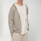 Sherpa hooded jacket - Walnut Heather