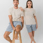 T-shirt coupe régulière 100% coton biologique - Naturel