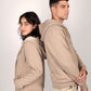 Chaqueta sherpa capucha - Nuez Jaspeado