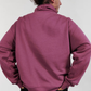 Oversized funnel neck sweatshirt - Malva