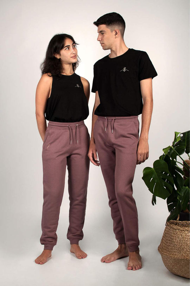 Organic Cotton Jogger Pants - Amethyst Pink