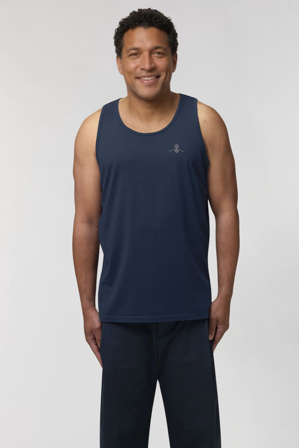 Camiseta tirantes orgánica - Azul Marino