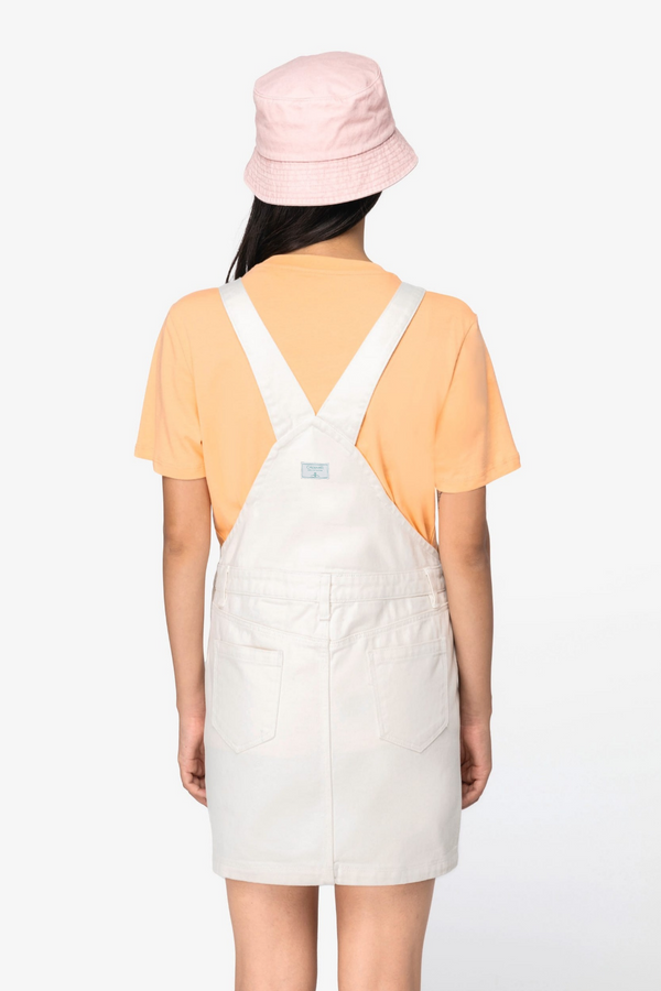 Vestido tipo peto - Natural