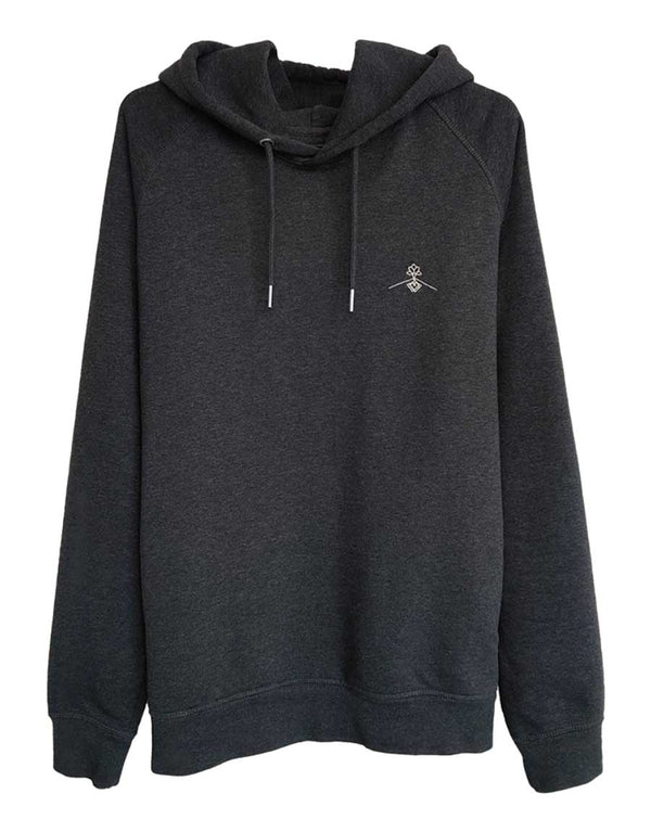 Sudadera orgánica - Gris Oscuro Jaspeado