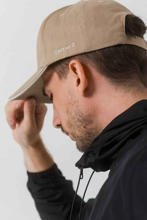 gorra-algodon-organico-arena-logo-greener