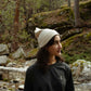 Organic cotton beanie hat - Natural