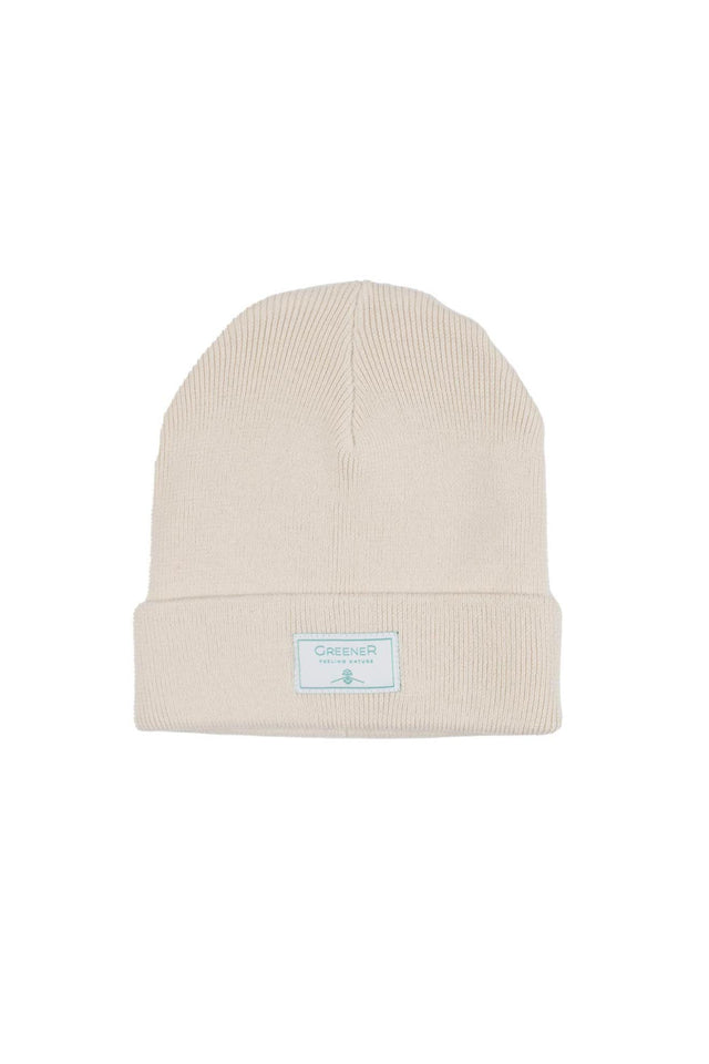 Organic cotton beanie hat - Natural