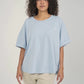 Oversized batwing sleeve t-shirt - Mist Blue