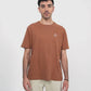 Oversized 100% organic cotton T-shirt - Caramel